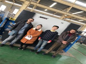 Zákazníci z Egypta kupují lisovací brzdový stroj od firem Accurl